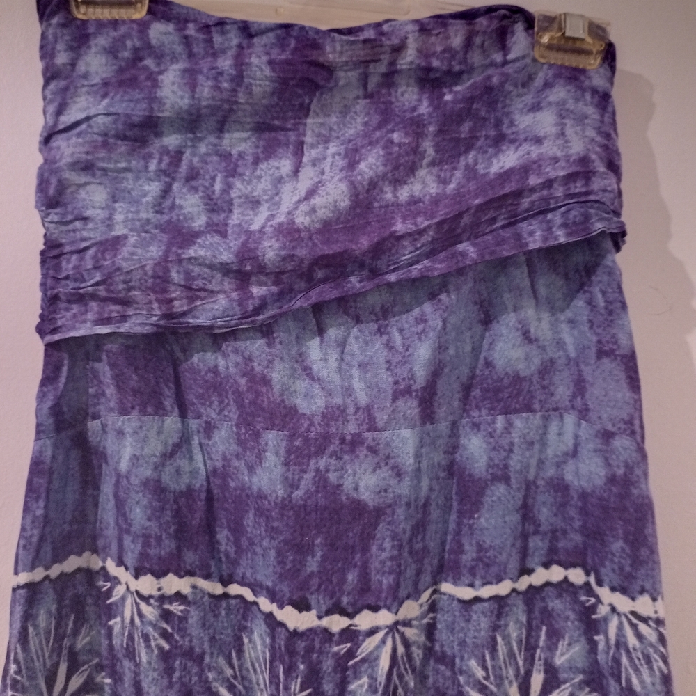 Ruby Yaya boho beach skirt purple & pearl beaded in size S - Picture 7 of 8